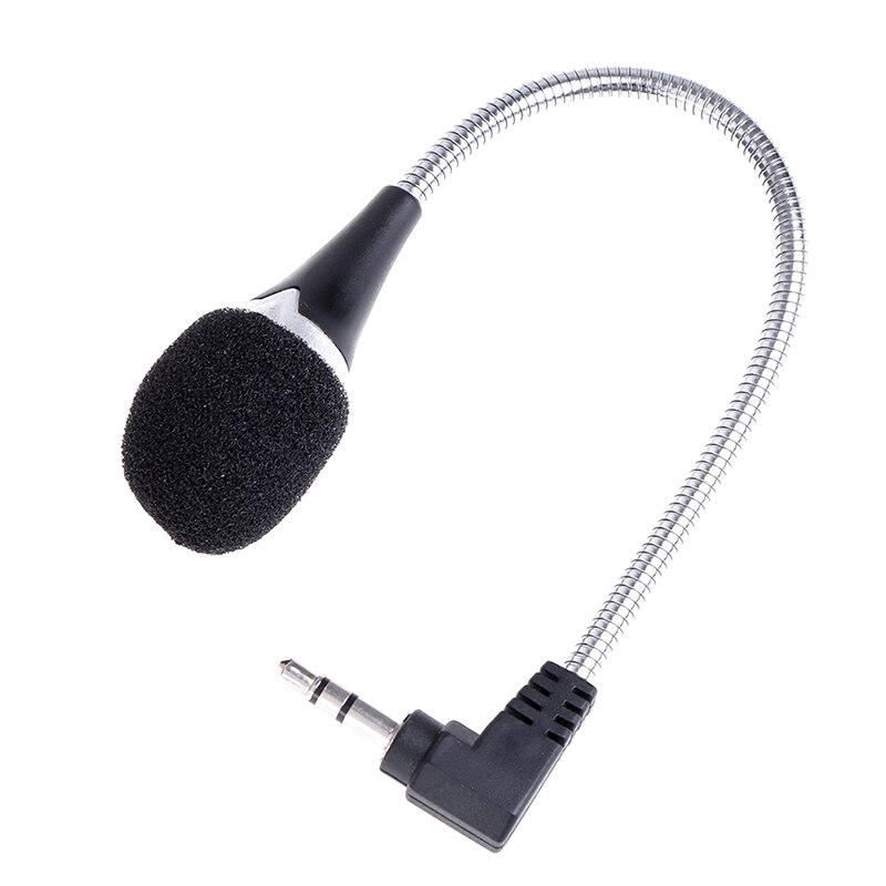 3.5mm Jack Mini Flexible Capacitance Microphone Mic for Mobile Phone PC Laptop Notebook Podcast Skype Chat 1PCS Microphone