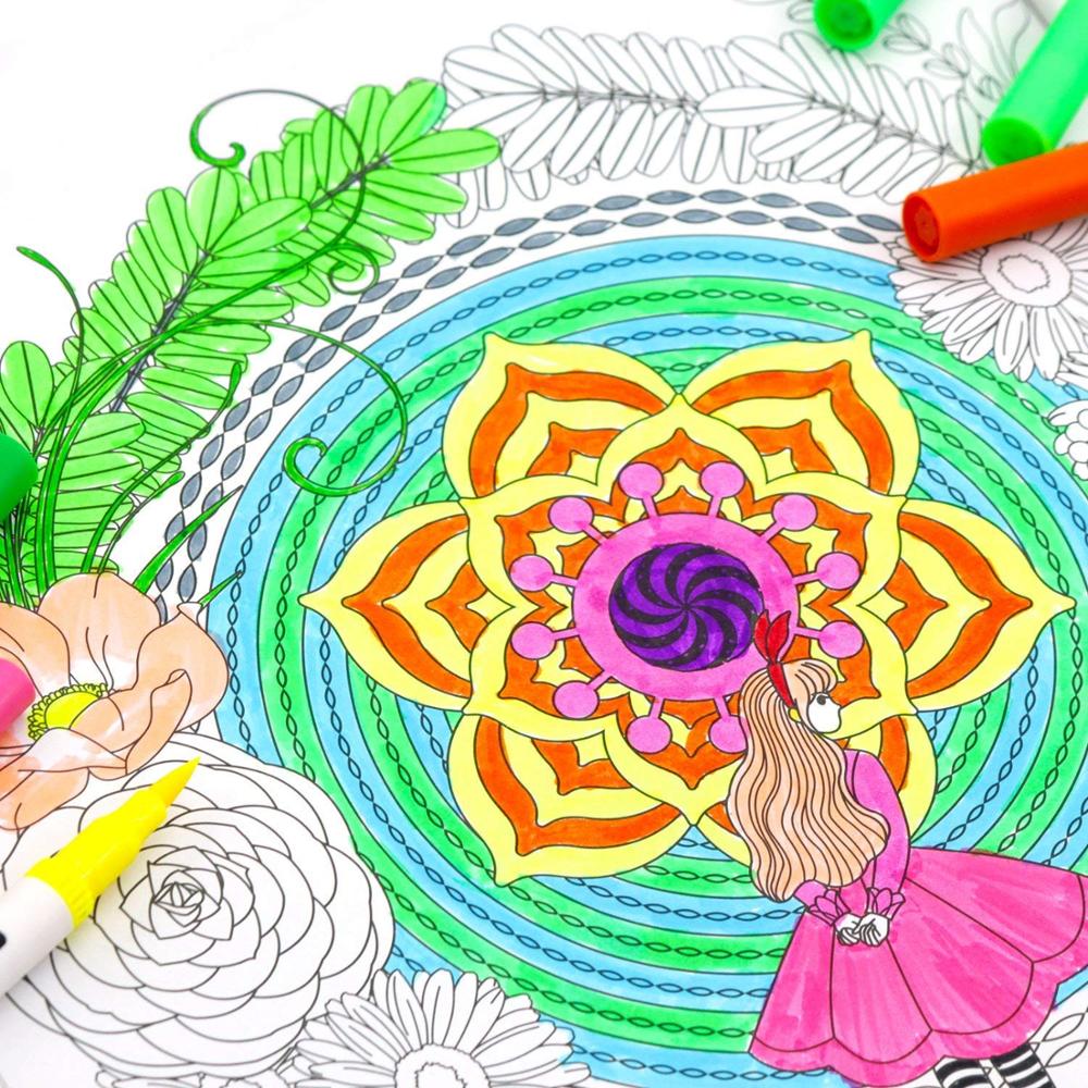 Laconile-rotuladores de doble punta para dibujo de acuarela, rotuladores Fineliner para colorear bocetos, Manga de Color para niños y estudiantes