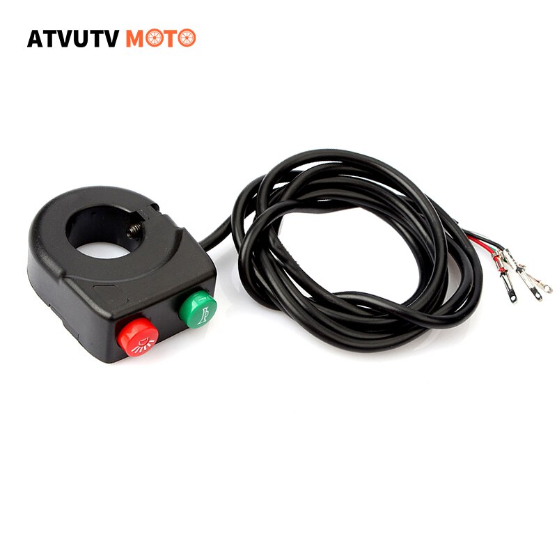 22Mm 3 Draad Motorfiets Schakelaars Motor Claxon Elektrische Koplamp Stuur Controller Schakelaar Voor Atv Scooter Universele