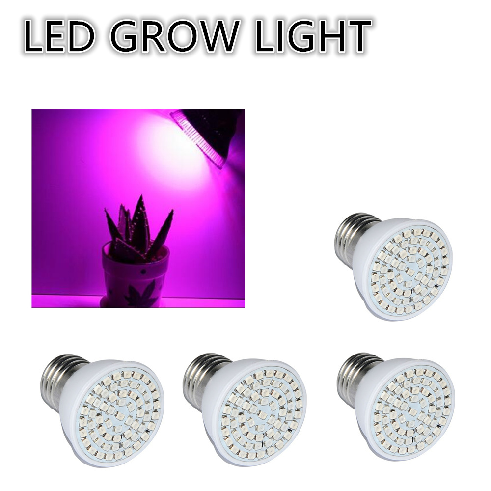 Led plant licht led grow 60led e27 15 w Volledige Spectrum Voor Bloeiende Plant en Hydrocultuur 60 Leds Gloeilamp led bollen