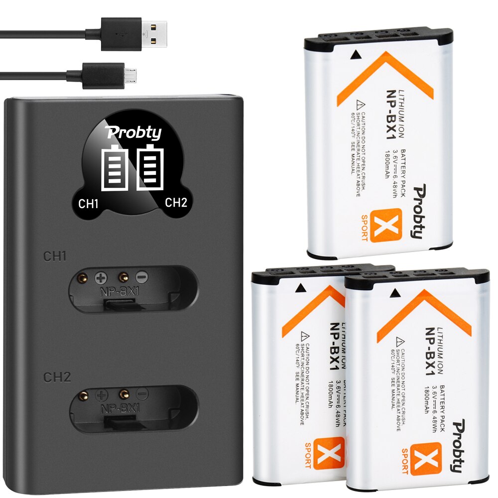 1800 mah np -bx1 np bx1 akkua + lcd usb laturi sony dsc  rx1 rx100 m3 m2 rx1r wx300 hx300 hx400 hx50 hx60:lle: 3 akkua laturilla