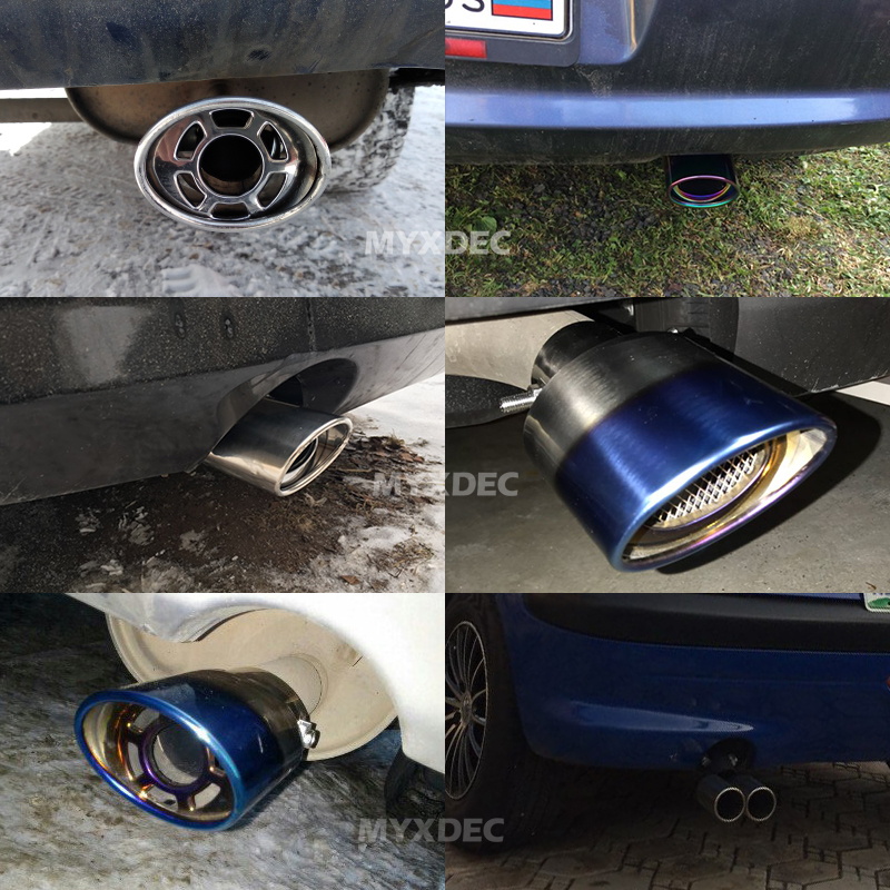 thumbnail image 2 of Stainless Steel Exhaust Tip For Toyota 4Runner 2010-2023 - Silver/Blue Finish, No Welding Needed, Easy Bolt-On Upgrade 2 of 10