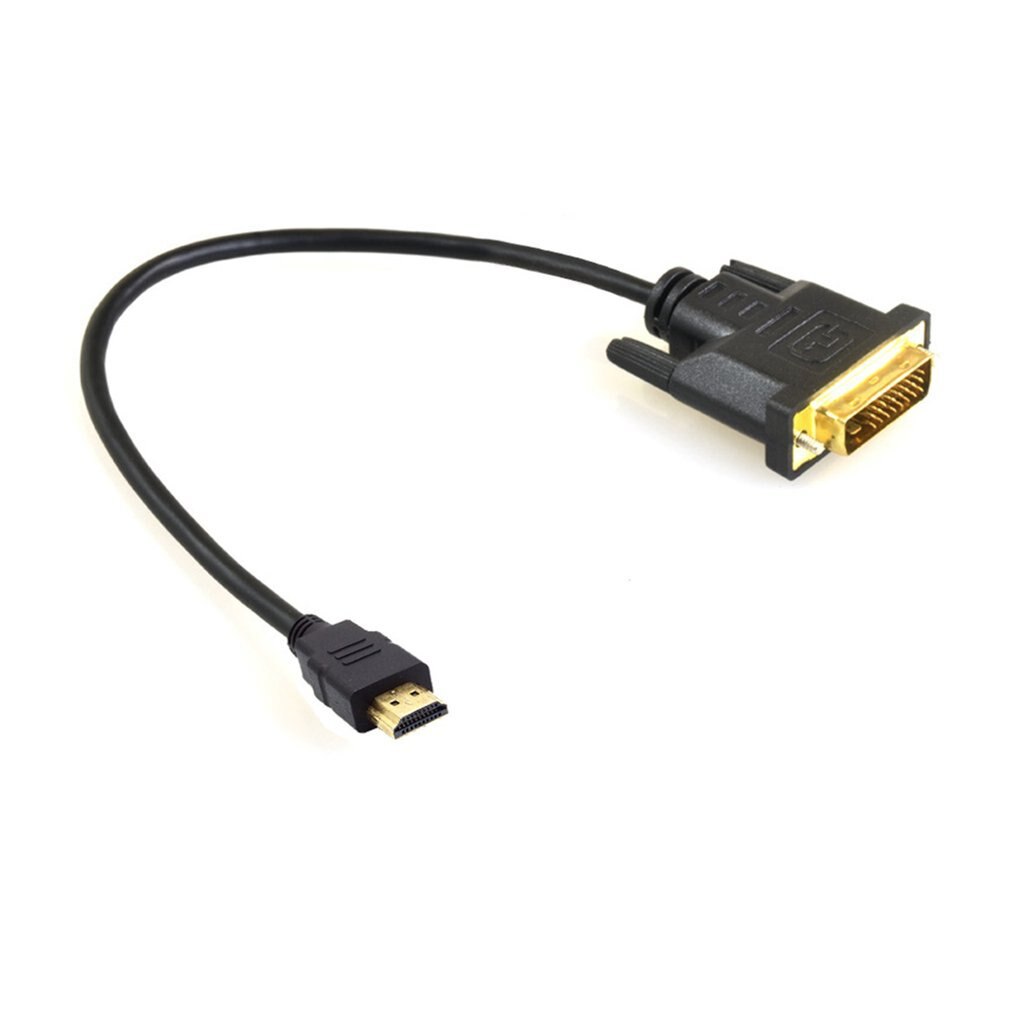 Adaptateur HDMI vers DVI-D, câble vidéo 1080p mâle vers DVI mâle vers HDMI
