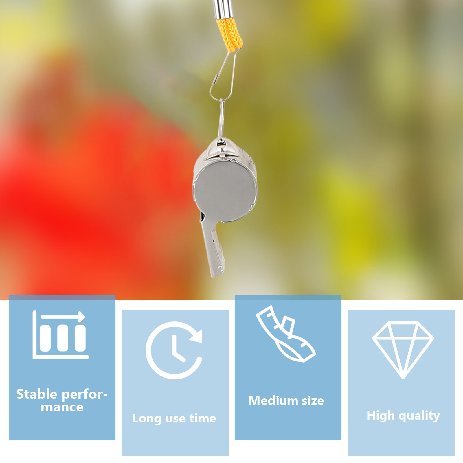 4Pcs Metal Whistle Professional Whistle Portable Whistle for Match Outdoor Sports