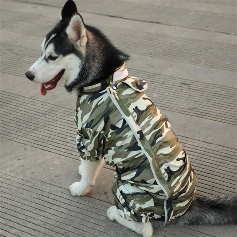 Chubasquero para perros grandes, ropa impermeable para perros Samoyed, Husky Labrador, Golden Retriever, traje para mascotas, Junmpsuit: 26