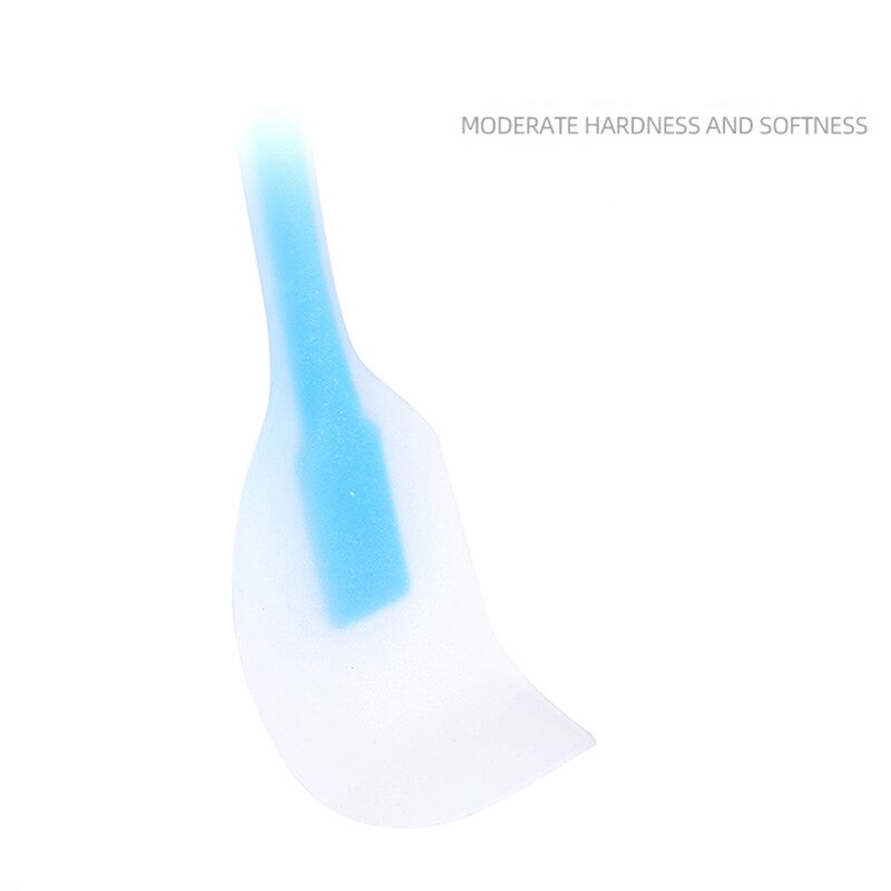 Spatule en silicone souple, pelle en caoutchouc antiadhésif, grattoir à gâteau, outil de cuisson de beurre de alimentaire, outils de boulangerie couleur