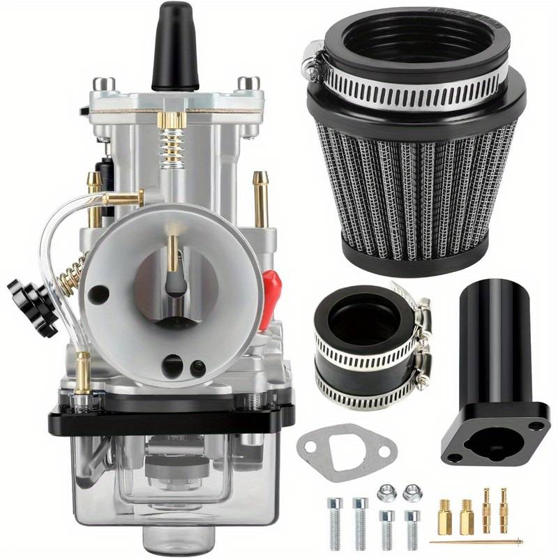 Universele PWK 24mm Motorfiets Carburateur Kit Met Power Jet Racing Moto Motocross 2 T 4 T ATV Crossmotor: Lavendel