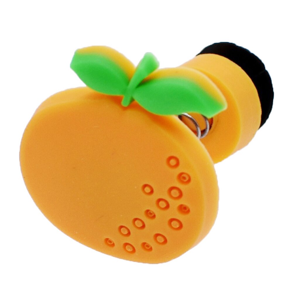 1pc frukter & blommor pvc sko berlocker sko spännen tillbehör tecknad vår sko spänne för sandaler barnfest: Orange