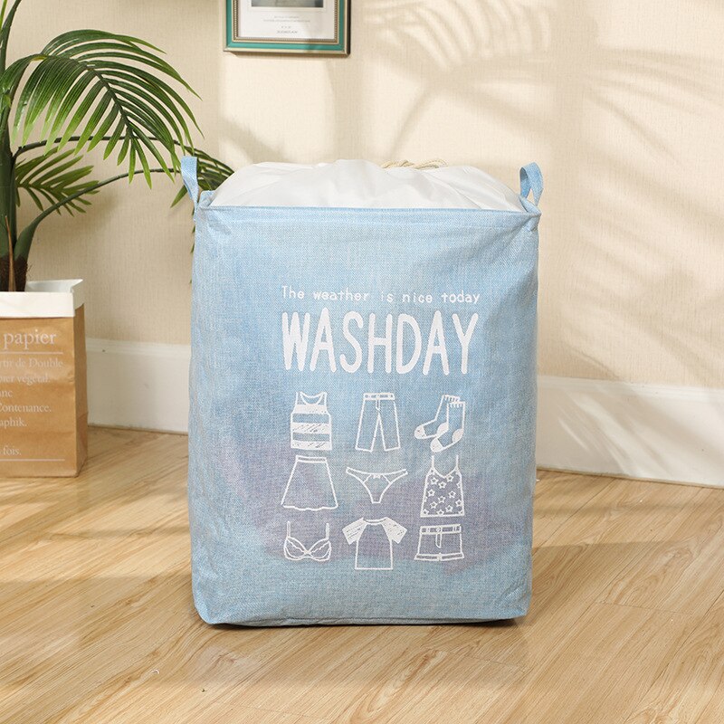 Cesta plegable para la colada, organizador de ropa sucia portátil, cesta de almacenamiento con cordón, cesta plegable de alta capacidad