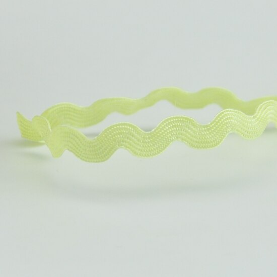 5mm S Shaped Curve Wavy Lace Trim Ribbon Handmade Hat Clothing Curtain Pillow Decor DIY Sewing Crafts Wedding Party Decorations: Milk yellow