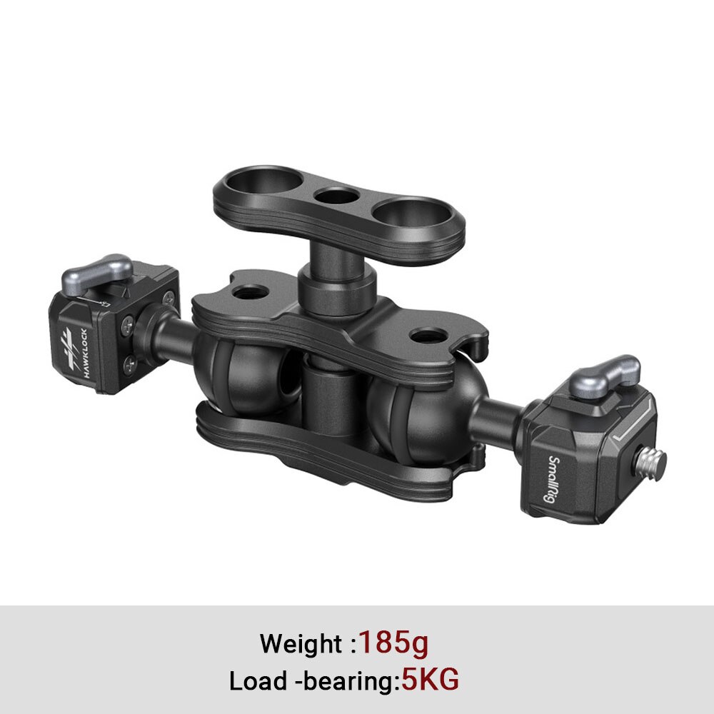 SmallRig -in HawkLock Mini Quick Release 1/4”-20 Ball Head compatible with monitors/LED lights 3600
