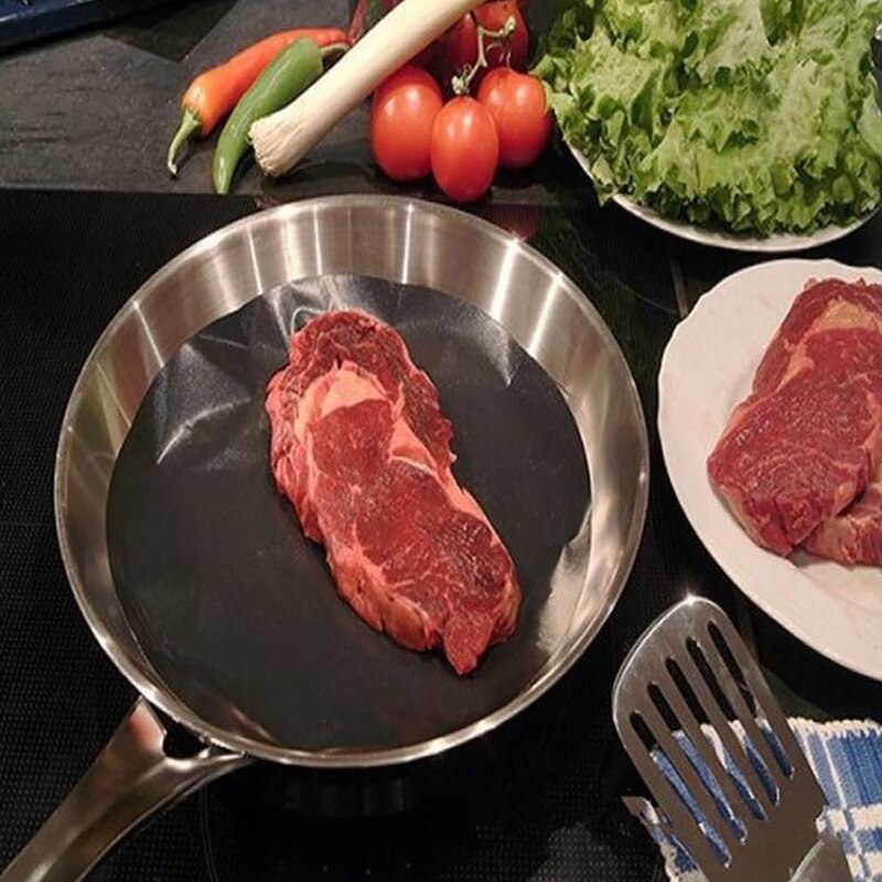 Runde Nicht-Stock Backen matt Runde Pfanne Pad BBQ Kochen matt Braten Liner Blatt Kochen Pad Küche Werkzeuge Hohe temperatur Widerstand