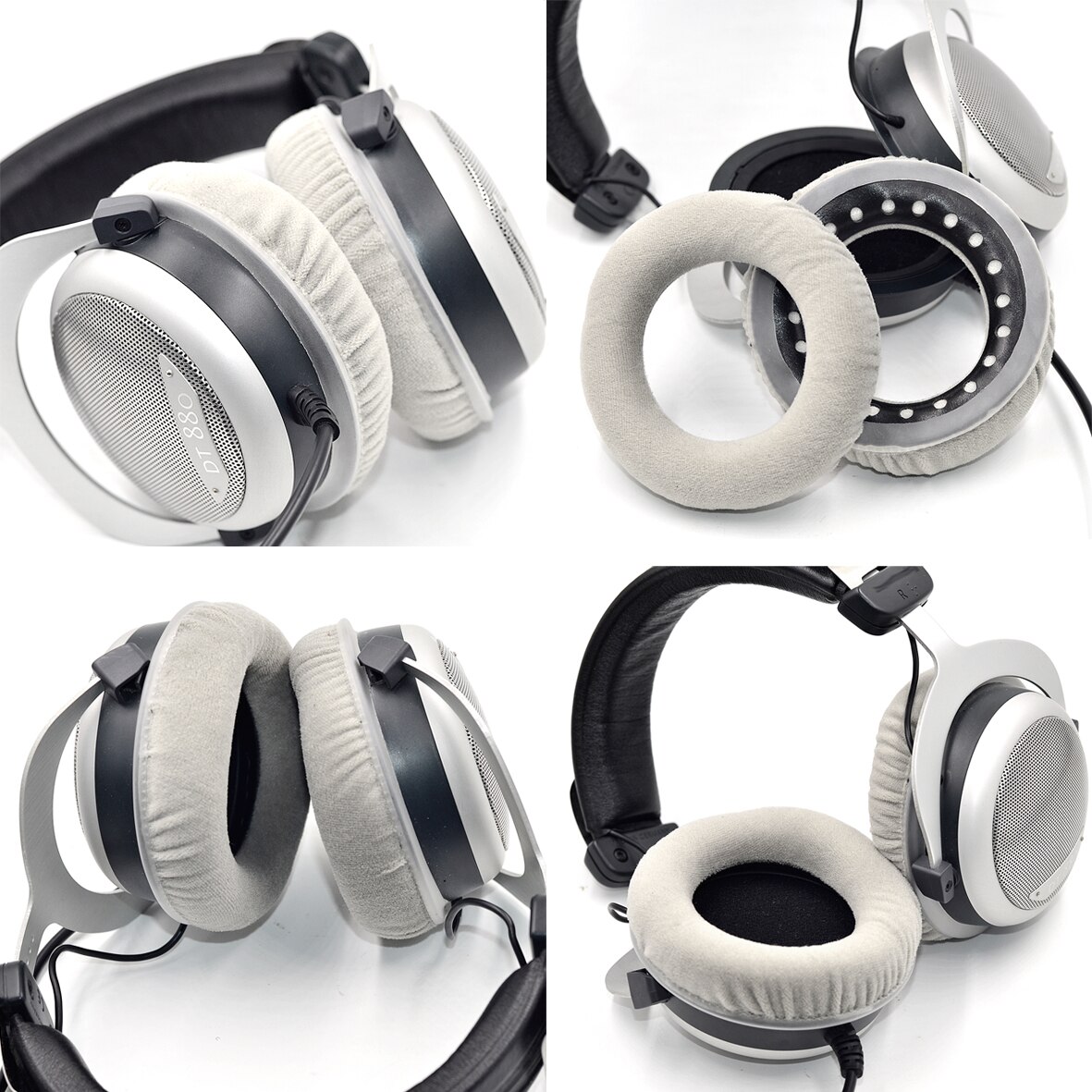 Defean Replacement Soft Ear Pads for Beyerdynamic DT880 DT860 DT990 DT770 T5P T70 T70P T90 T5P T1 headphone