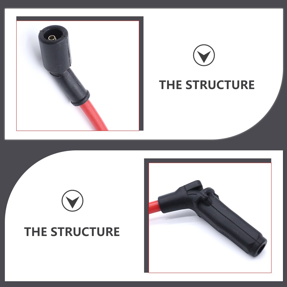 8pcs Replacement Ignition Wire Auto Ignition Wire Useful Car Spark Plug Wire