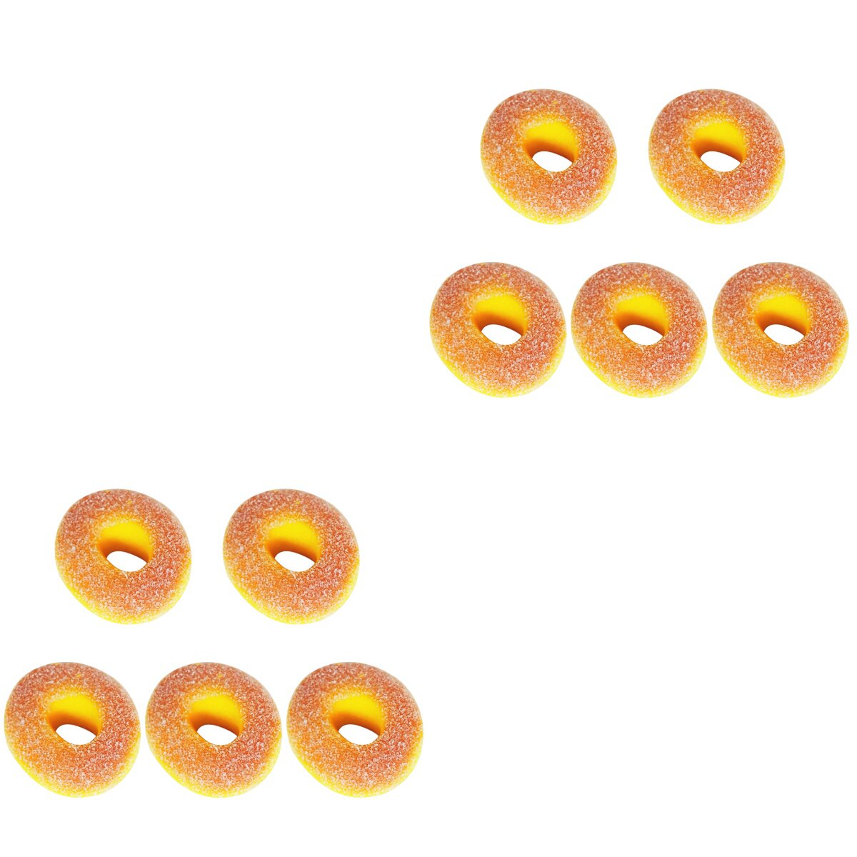 10 pcs Simulation Donut Photography Props PU Artificial Food DIY Ornament