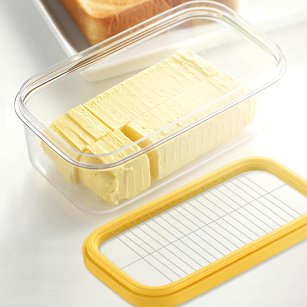 oben Edelstahl Butter Gericht Kasten Container Käse Server Lagerung Wächter Tablett mit Sehen-durch Acryl Einfach Deckel
