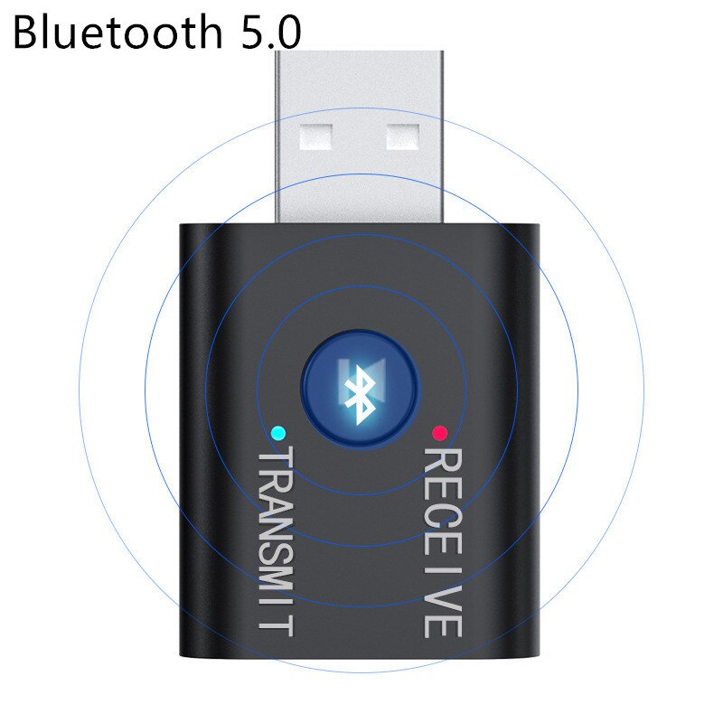 Usb Bluetooth 5.0 Adapter Zender Ontvanger Stereo Bluetooth Usb 3.5Mm Aux Voor Tv Pc Hoofdtelefoon Home Stereo Auto Hifi audio