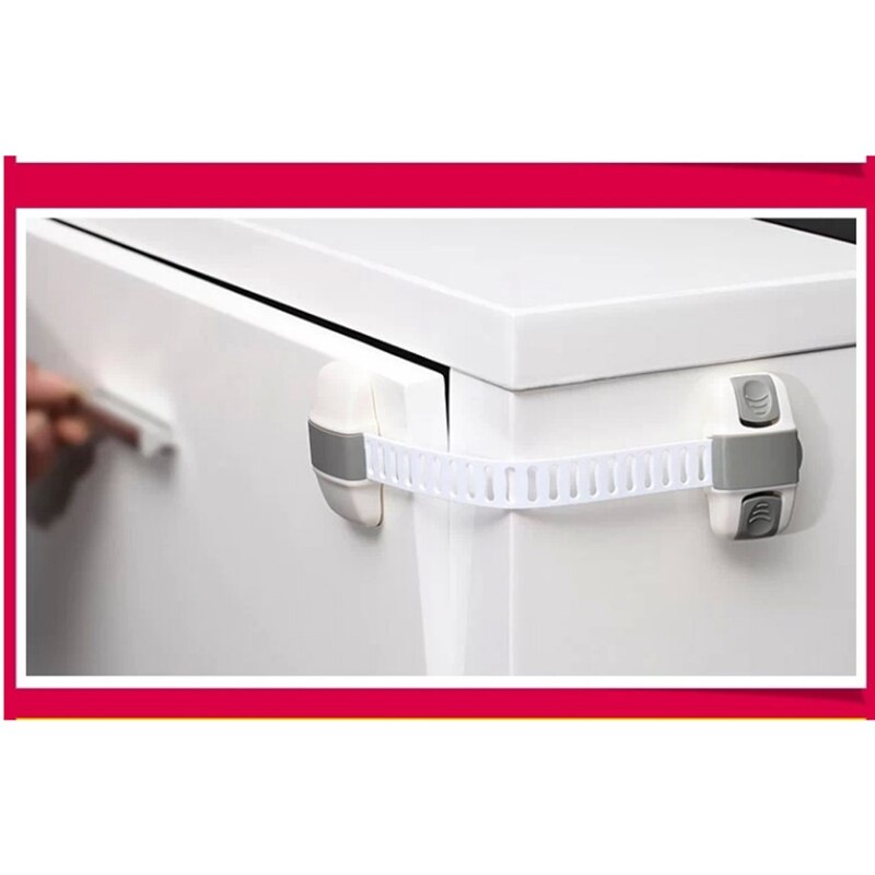 4 Stuks Baby Kastdeur Drawers Koelkast Lock Verstelbare Sloten Veiligheid Koelkast Lock Lade Sloten
