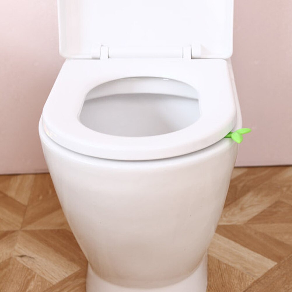 1pc toiletlåg løfteanordning grønne blade toiletbetræk løftehåndtag bærbart toilet toilettavle sædebetræk løfter