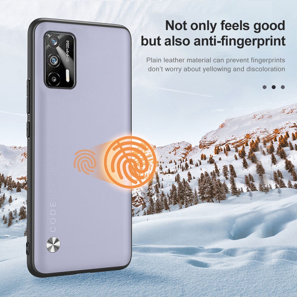 Realme-GT 5G Case Plain Skin Leather Protect Shell On For Realme Realmi GT G T Neo GTNeo RealmeGT 5G TPU Bumper Shockproof Coque