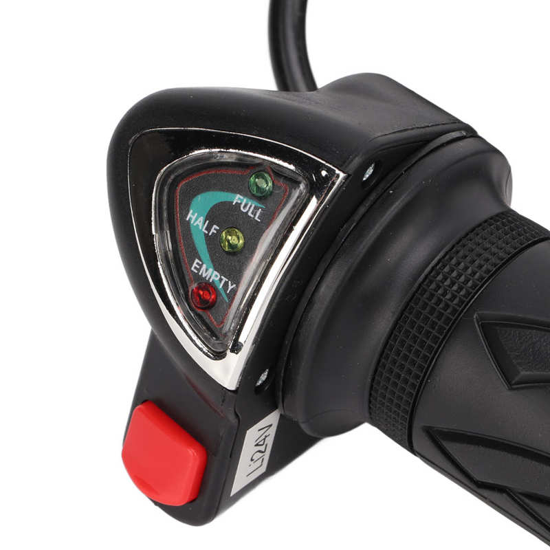 Elektrische Fiets Gashendel Stabiele Slijtvastheid Gevoelige Elektrische Fiets Batterij Indicator Throttle Voor 22.5Mm
