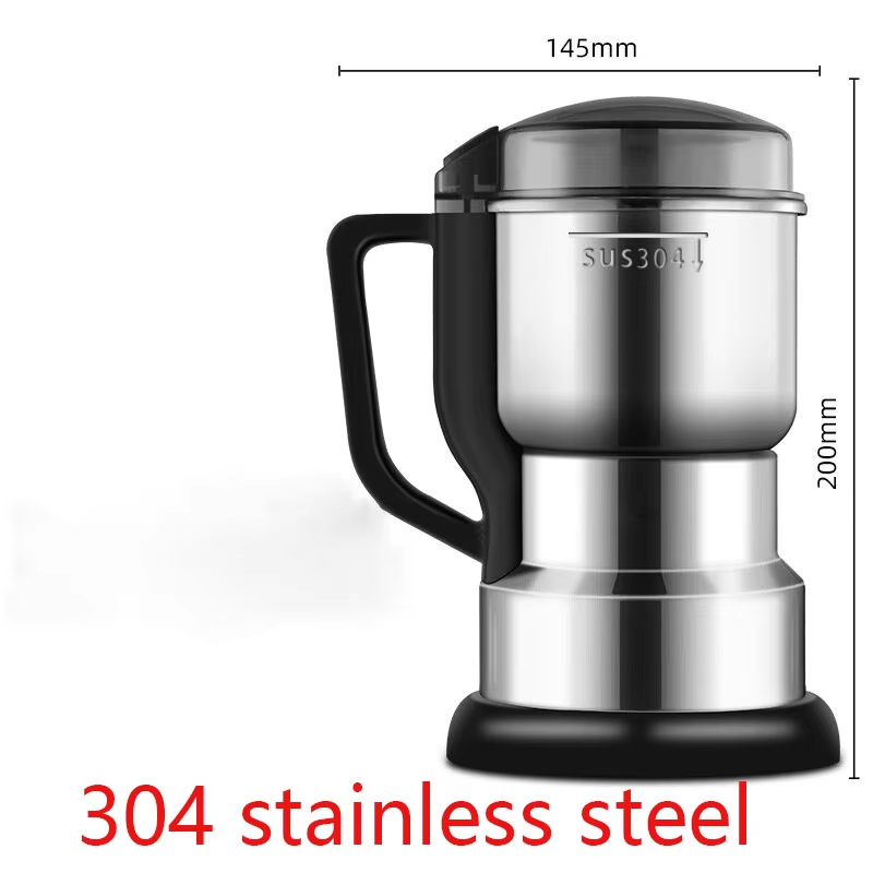High Power Elektrische Kaffeemühle Küche Getreide Nüsse Bohnen Gewürze Körner Mühle Maschine Multifunktionale Hause Kaffeemühle: WHITE