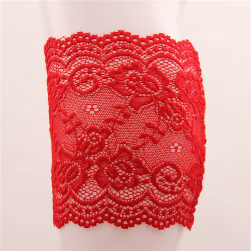 Femmes fille dentelle bottes manchettes fleur jambe plus Stretch garniture Toppers chaussettes: type10