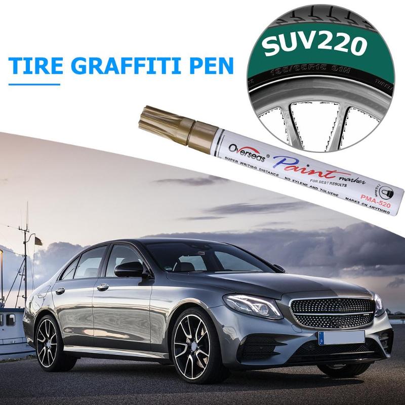 7 farver universal vandtæt permanent maling tuschpen motorcykel dæk dæk slidbane gummi metal graffiti olieagtig tuschpen