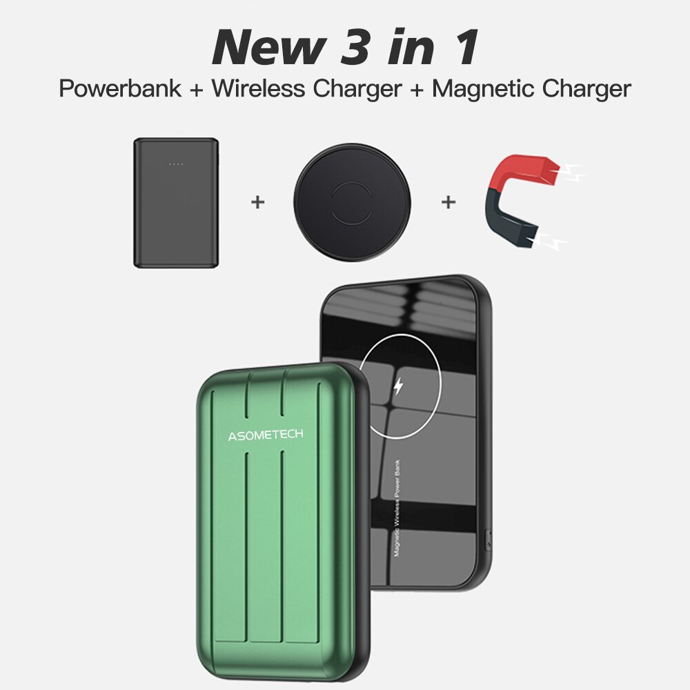 Power Bank 5000mAh 15W Magnetic QI Wireless Charger Powerbank PD USB C Quick Charge External Battery for iPhone 12 Pro Max Mini