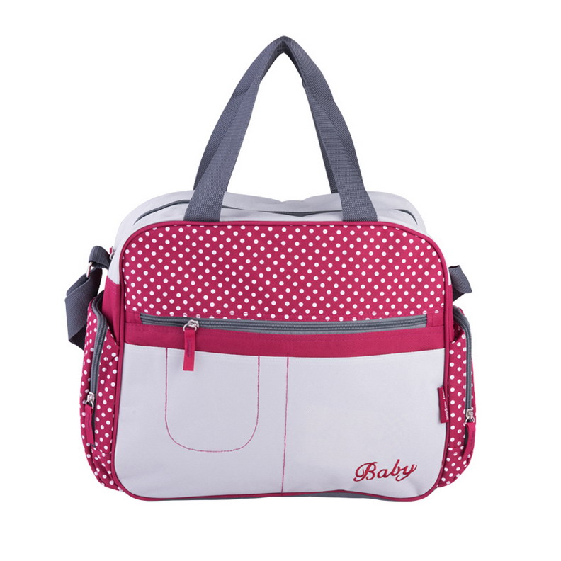 Windel Taschen Punkt Druck Mumie Schulter Bote Multifunktionale Große Kinderwagen Tasche Mutterschaft Handtasche Windel Baby Taschen: Stil1