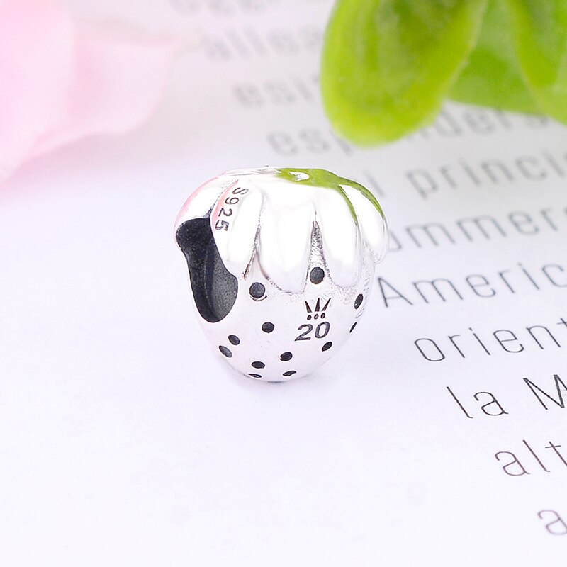 Lente Mode 925 Sterling Zilveren Strawberry Charm Fit Originele Bedels Armbanden Diy Kralen Sieraden Voor Vrouwen