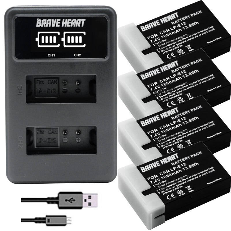 CANON LP-E12 - 7,4V - 750mAh | Gratis Verzending