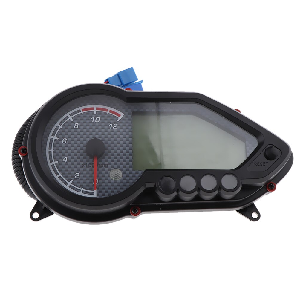 LCD Odometer Speedometer Meter, Tachometer Gauge, 12V DC, 15000 RPM, for Motorcycle Dirtbike