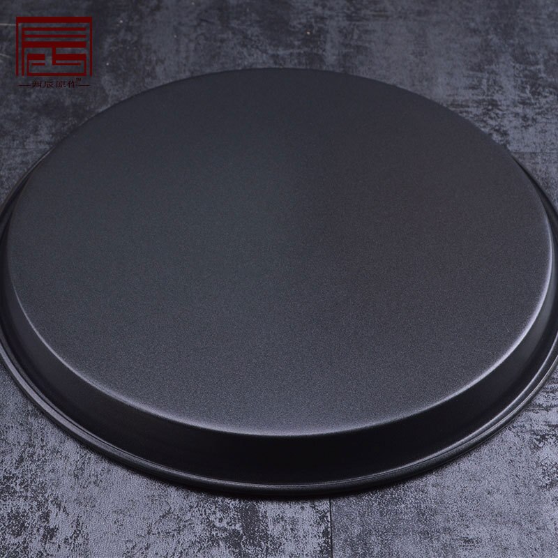1PCS Useful Pie Baking Dish Pizza Baking Plate Non-Stick 7mm carbon steel Deep Shallow Baking Mold Used in the oven