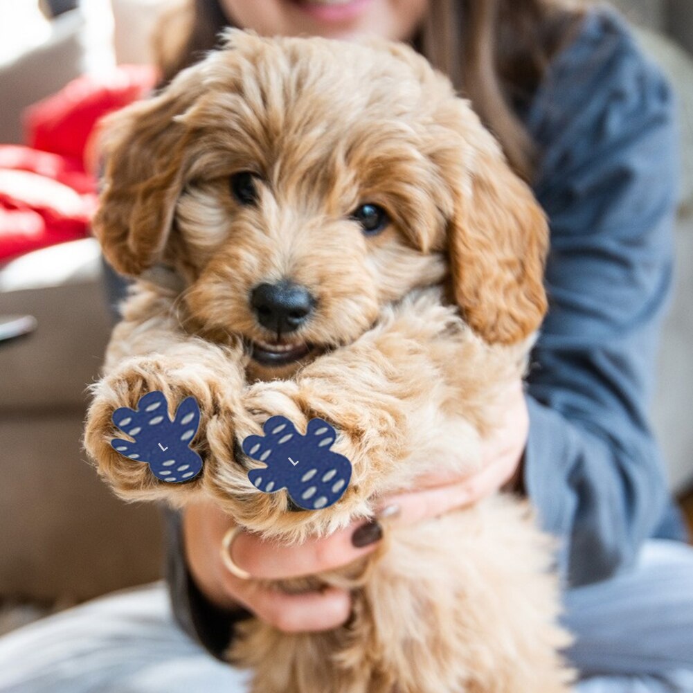 4pcs Waterproof Paw Protectors for Dogs Anti-slip Puppy Dustproof Thickened Paw Foot Patch Shoes Pads Sticker Pet Products