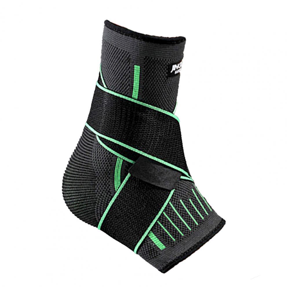 Knöchelbandage, strapazierfähige fersenstütze, rutschfest, formstabil, praktische knöchelmanschette aus Nylon: Grün / 2xl