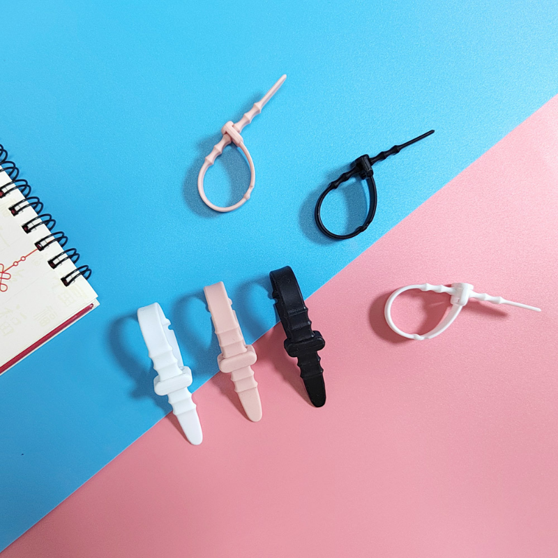 5 teile/satz Silikon Kabel Organizer Kabelbinder Wiederverwendbare Kabel Wächter Twist Krawatten USB Ladung Datenkabel Kopfhörer Linie Verwaltung