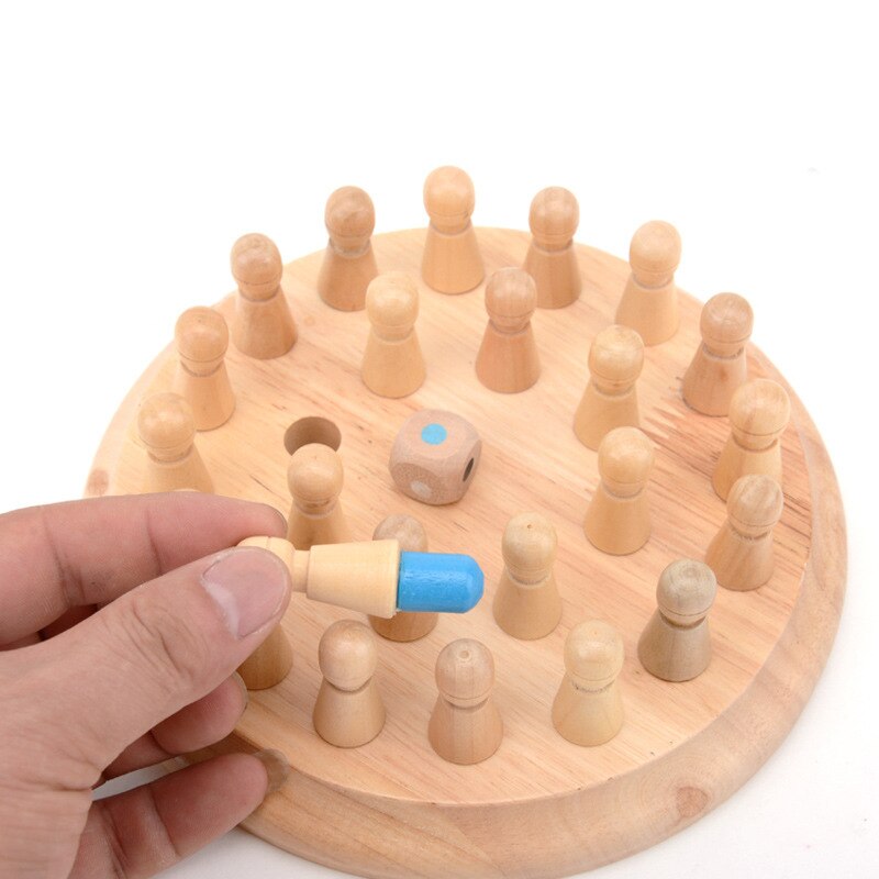 Kids Party Game Houten Memory Match Stick Schaakspel Fun Blok Bordspel Educatief Kleur Cognitieve Vermogen Speelgoed Voor Kinderen