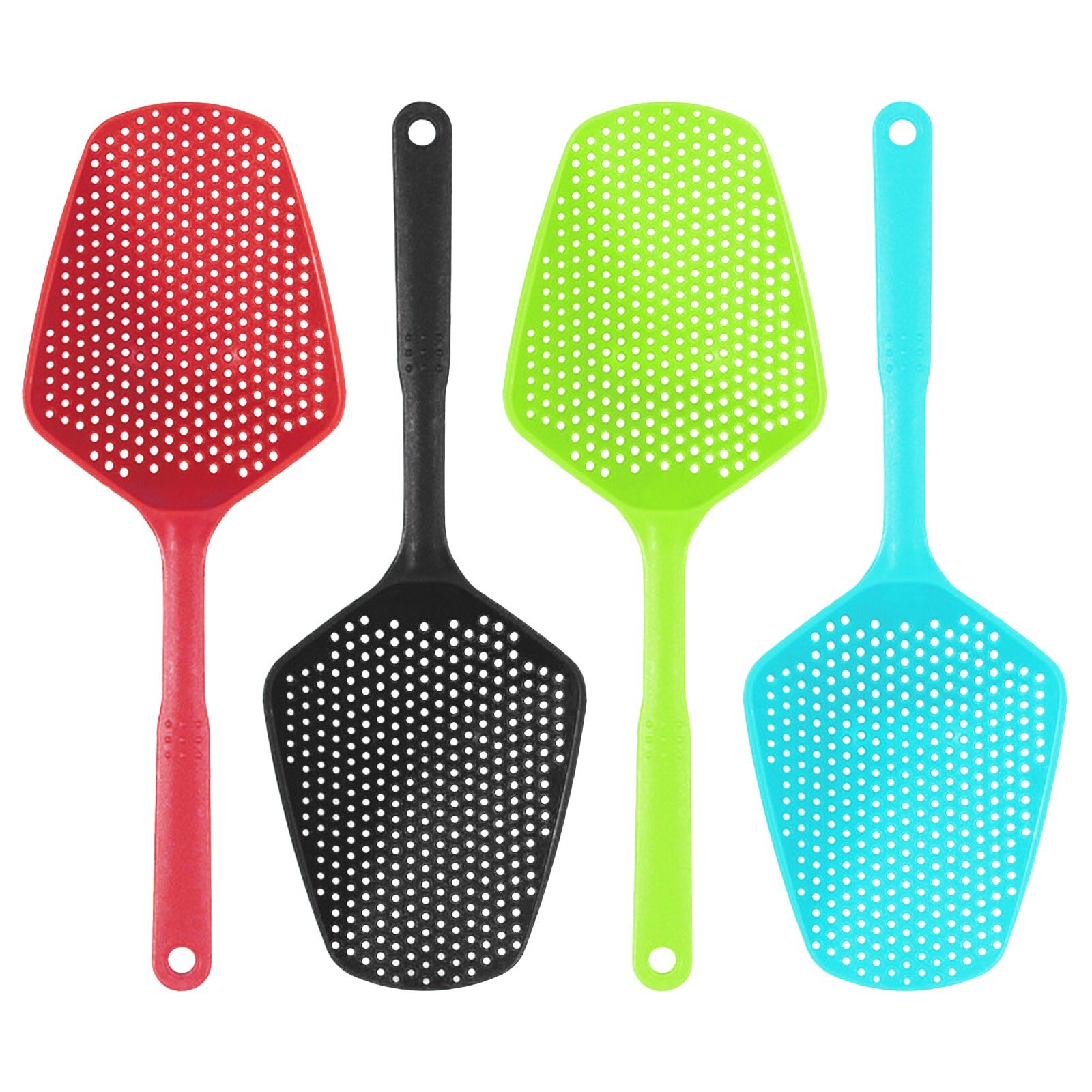 4Pc Home Portable Keuken Grote Scoop Vergiet Pasta Hittebestendige Zeef Plastic Ijs Scoop Keukengerei Plastic Vergiet #45