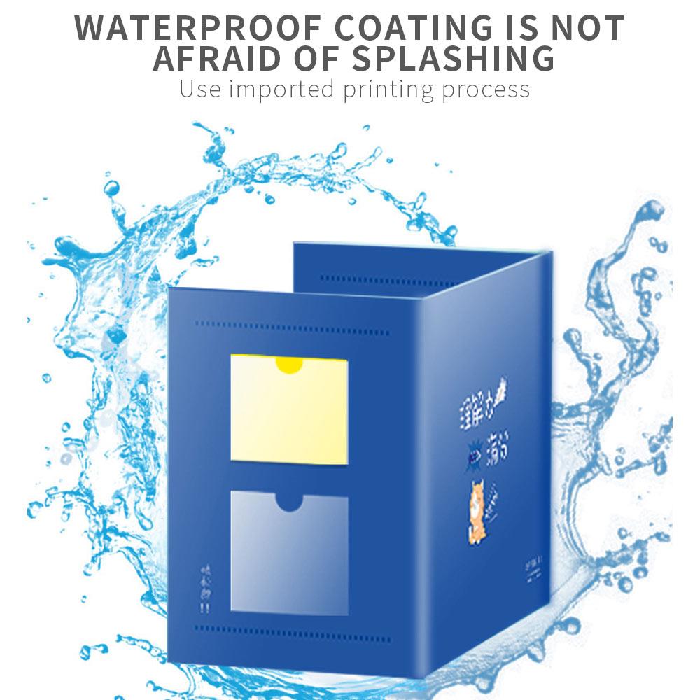 Coated Paper 96*33cm Grid Baffle Isolation Board Practical Restaurant Fold School Durable Safety Scale Eat Learn