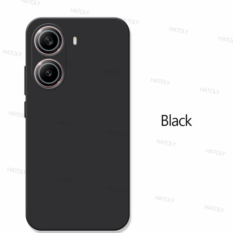For Xiaomi POCO X7 Pro Case Xiaomi POCO X7 Pro Global Cover Shockproof TPU Liquid Silicone Phone Back Cover Xiaomi POCO X7 Pro: black