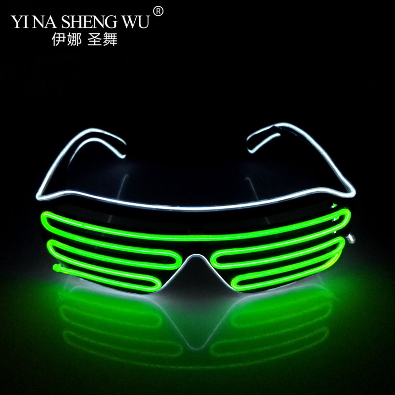 Men Glowing Tie EL Wire Neon LED Luminous Tie Glasses Cosplay Party Haloween Christmas Luminous Light Up DJ Bar Club Stage Prop: PURPLE