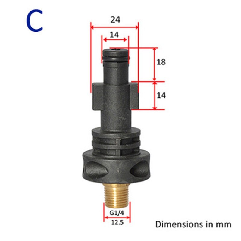 Buse de mousse pour nettoyeur haute pression Stihl, adaptateur en plastique, générateur de mousse, Lance à neige pour Karcher AR bose Sterwins Champion: Or
