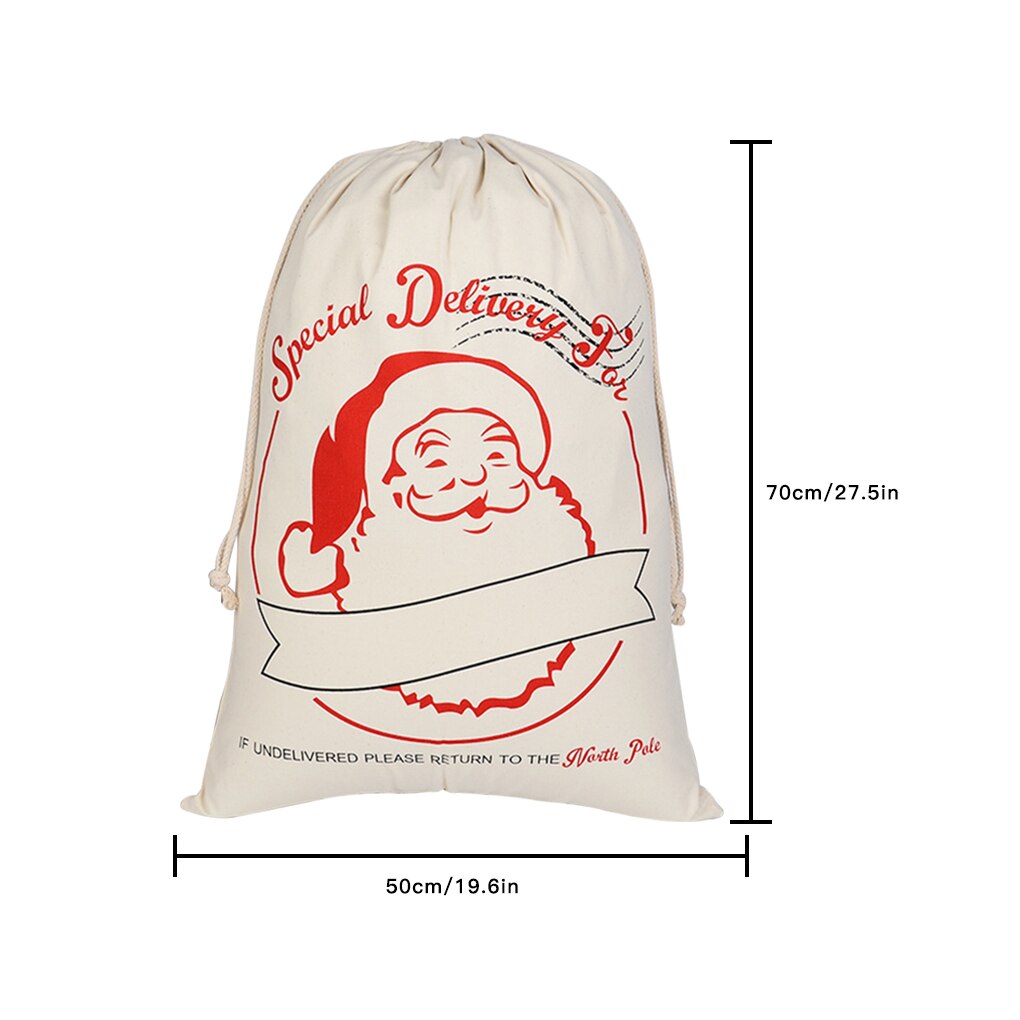 Kerstsok Bag Koord Snoep Speelgoed Houder Organizer Doek Pouch