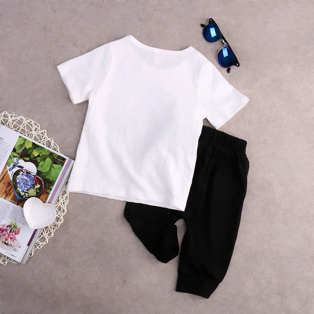 Sommer småbørn børn baby dreng tøj stjerne t shirt toppe harem bukser 2 stk outfits sæt tøj 2-7t