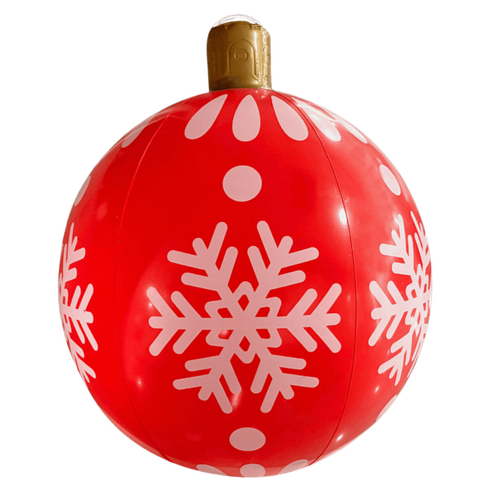 24 Zoll PVC aufblasbare Weihnachts ball Outdoor Indoor Weihnachten dekoriert Ball Riesen große große Bälle Spielzeug Neujahr Party Ornament: Brown