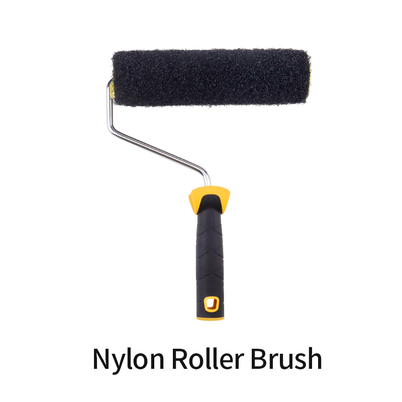 9 pollici struttura rullo spazzola arte colore modello rullo di vernice per parete decorativo zigrinatura artefatto tappeto erboso rullo di seta: leggero cachi