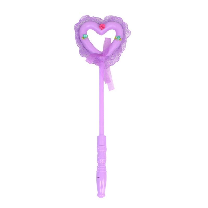 Lichtgevende toverstaf speelgoed hart liefde prinses cosplay flash sticks dxad