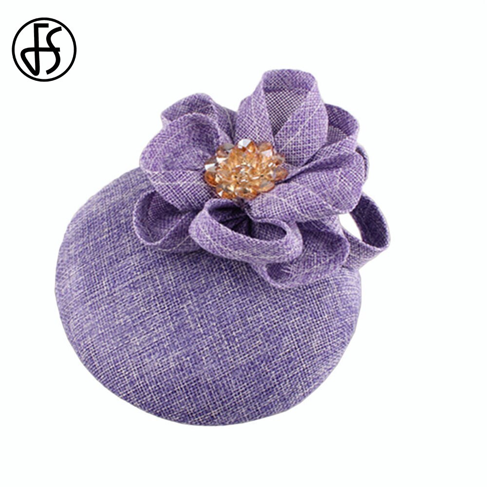 FS-gorros de boda para mujer, sombrero con pinza para el pelo, , nupcial, iglesia, Fedora, pastillero