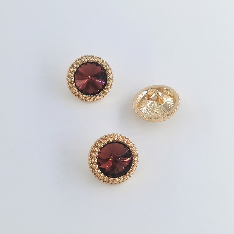 boutons à coudre couture materiel accessoires couture bouton bouton couture Boutons ronds en strass de , 12.5/15/18/21MM, boutons de en métal doré pour vêtements, accessoires de couture, bricolage: 6 # / Sans nickel blanc